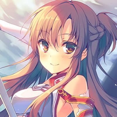 《刀剑神域》亚丝娜 二次元头像女生呆萌