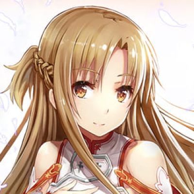 《刀剑神域》亚丝娜 二次元头像女生呆萌