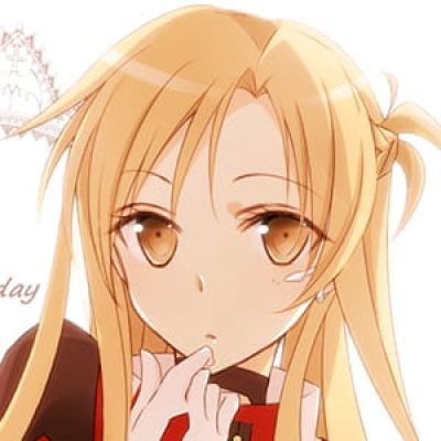 《刀剑神域》亚丝娜 二次元头像女生呆萌