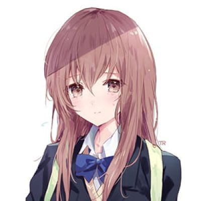 《声之形》西宫硝子 二次元头像女生呆萌