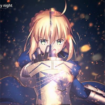fate系列 saber阿尔托莉雅头像 动漫女生头像