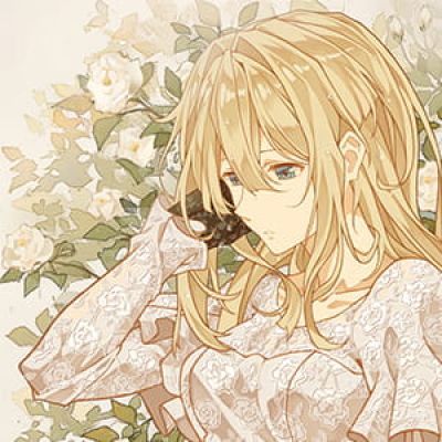 紫罗兰的永恒花园 二次元头像女生呆萌