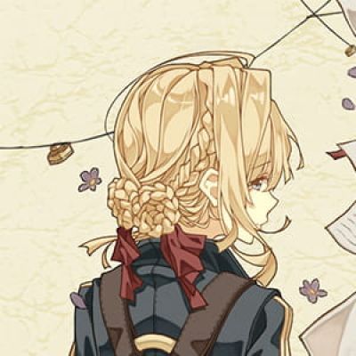 紫罗兰的永恒花园 二次元头像女生呆萌