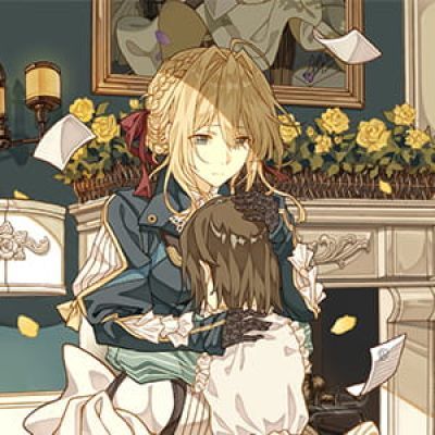 紫罗兰的永恒花园 二次元头像女生呆萌