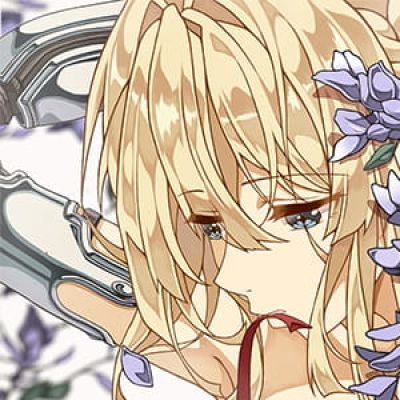 紫罗兰的永恒花园 二次元头像女生呆萌