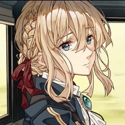 紫罗兰的永恒花园 二次元头像女生呆萌