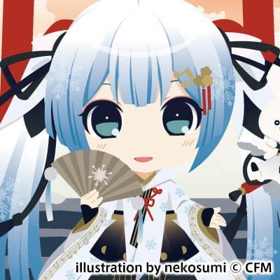 2018雪初音  二次元头像女生呆萌