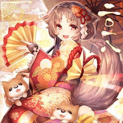 2018年新年贺图 二次元头像女生呆萌