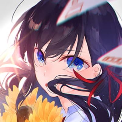 天空是连着的 如果我们也能各自发光的话 二次元头像女生呆萌