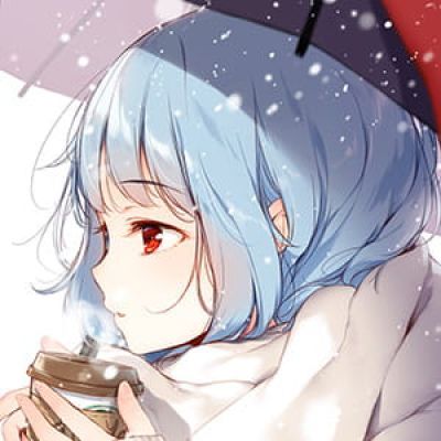 戴围巾的少女 二次元动漫女生头像