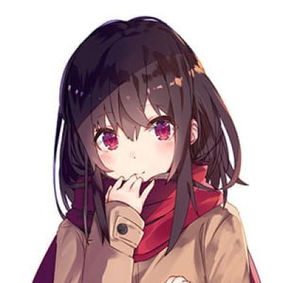 戴围巾的少女 二次元动漫女生头像