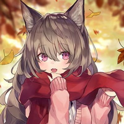 戴围巾的少女 二次元动漫女生头像