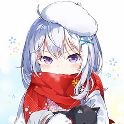戴围巾的少女 二次元动漫女生头像