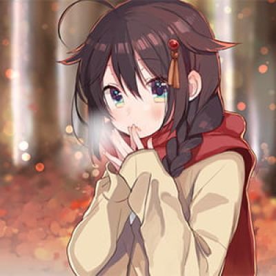 戴围巾的少女 二次元动漫女生头像