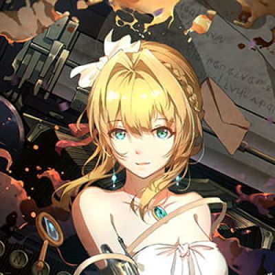 紫罗兰的永恒花园 二次元头像女生呆萌