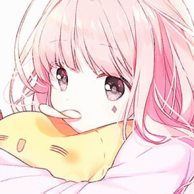 想到你就超级开心呢 二次元女生头像