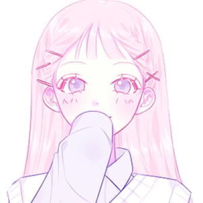 想到你就超级开心呢 二次元女生头像