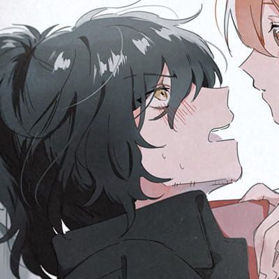 我们站着 不说话 就十分美好 一左一右唯美动漫情侣头像