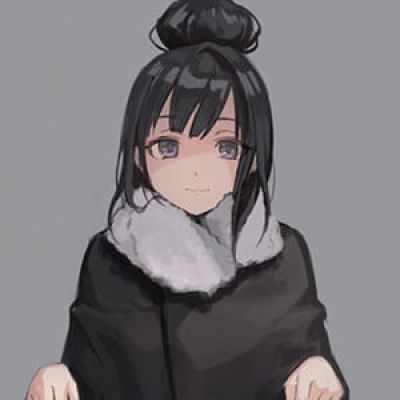 累了 蹲下来抱抱自己 二次元女生头像