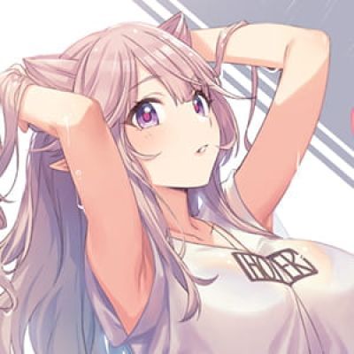 累了 蹲下来抱抱自己 二次元女生头像