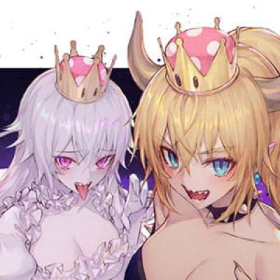 马里奥 库巴基 二次元女生头像