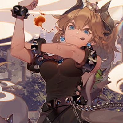 马里奥 库巴基 二次元女生头像