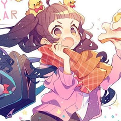 二次元动漫头像 目光停留在你的影子上 多么想取代它