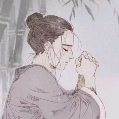 醉听素琴，浅笑诗吟，思玉颜，梦回前 古风男生头像