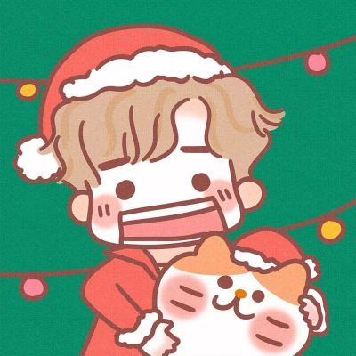 牛轰轰&阿哲 圣诞情侣头像