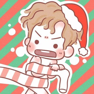 牛轰轰&阿哲 圣诞情侣头像