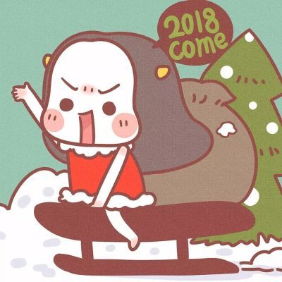 牛轰轰&阿哲 圣诞情侣头像