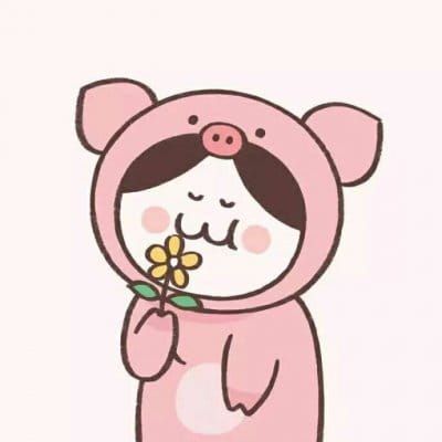 情侣头像 我们一人一半