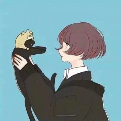 就是喜欢你 二次元情侣头像