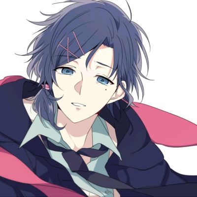 男生基佬一左一右冷酷 动漫男头