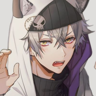 男生基佬一左一右冷酷 动漫男头