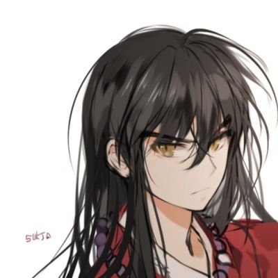 男生基佬一左一右冷酷 动漫男头