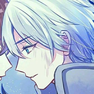 男生基佬一左一右冷酷 动漫男头