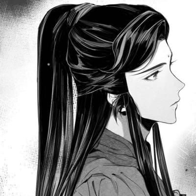 qq头像情侣动漫黑白