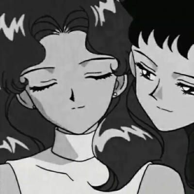 qq头像情侣动漫黑白