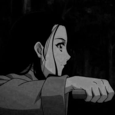 qq头像情侣动漫黑白