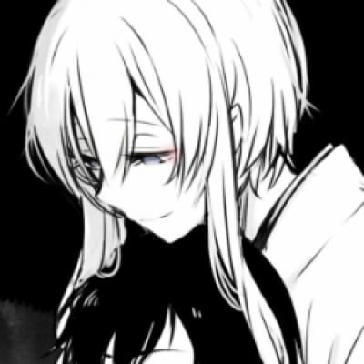 qq头像情侣动漫黑白