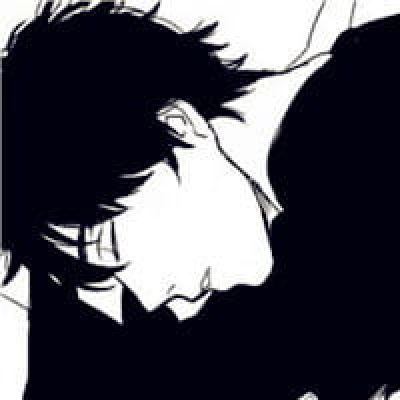 qq头像情侣动漫黑白