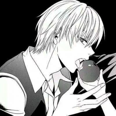 情侣头像动漫黑白简约