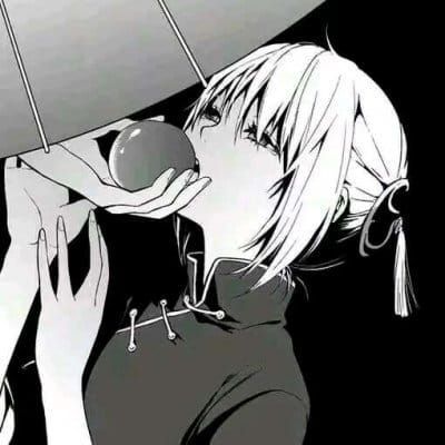 情侣头像动漫黑白简约