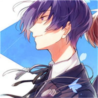 动漫情侣头像蓝色系