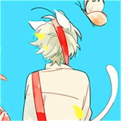 动漫情侣头像蓝色系