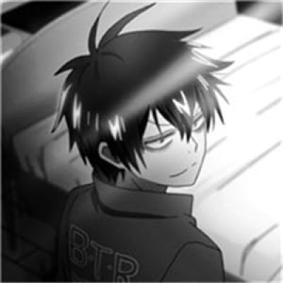 黑白动漫 情侣头像