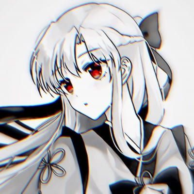 动漫黑白情侣头像