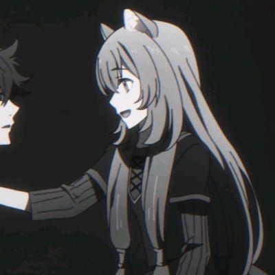 动漫黑白情侣头像