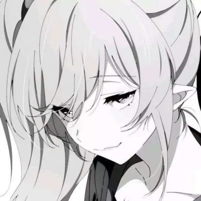 动漫黑白情侣头像